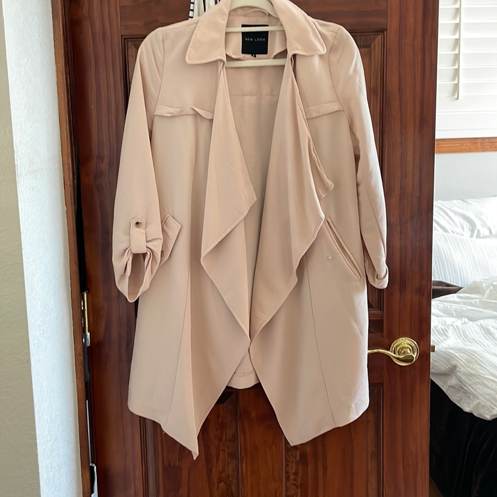 New look pale pink trench coat